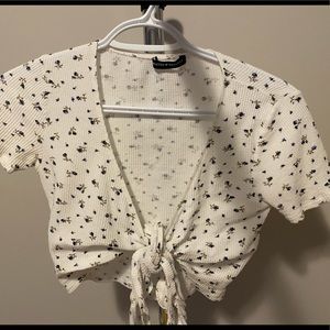 brandy melville tie front top